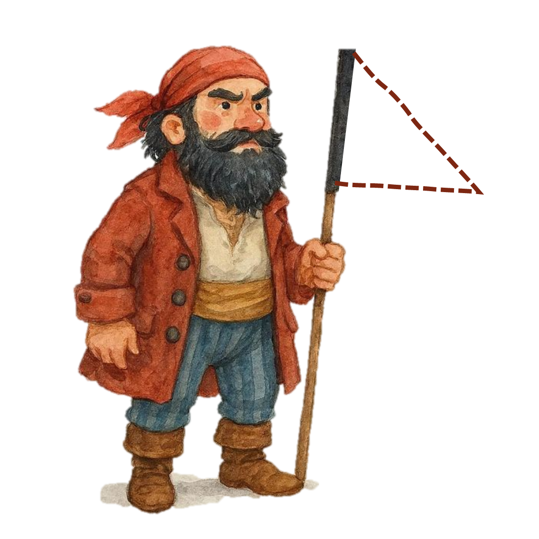 Pirate ship and treasure map illustration placeholder