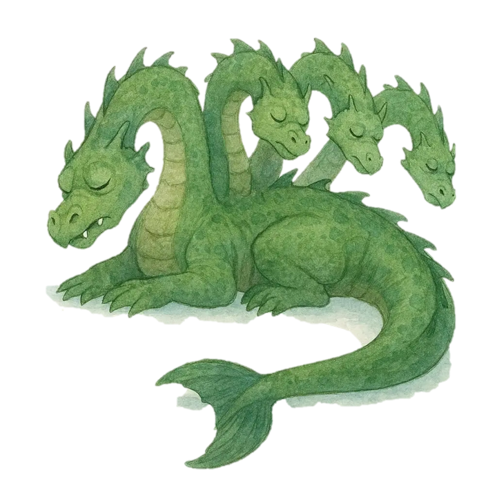 Sea monster illustration